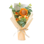 Gele boeket met zonnebloem - 22cm