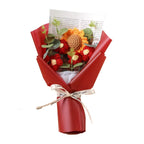 Rode boeket met zonnebloem - 22cm (Copy)