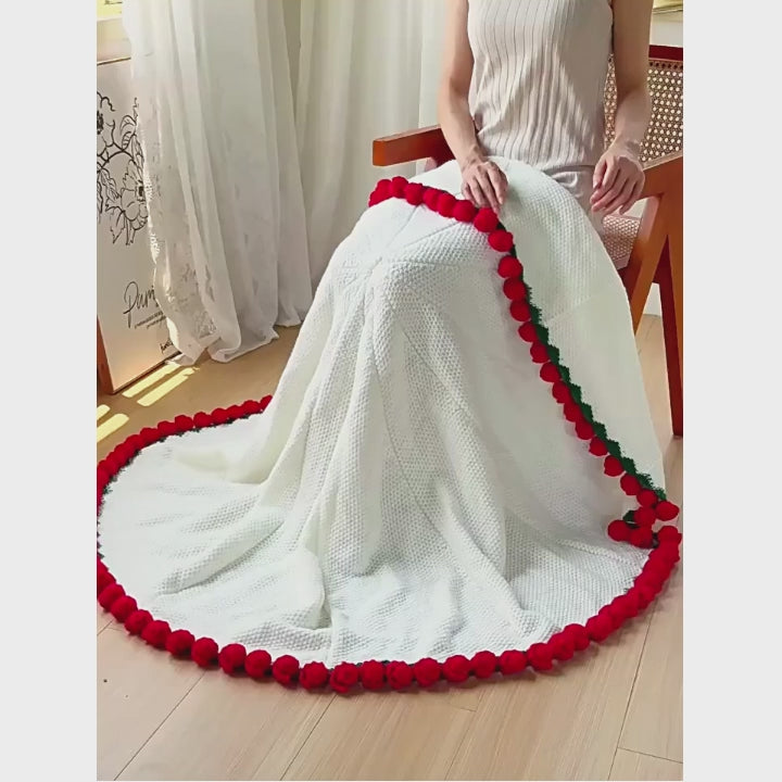 Bloemenboeket deken - Rozen